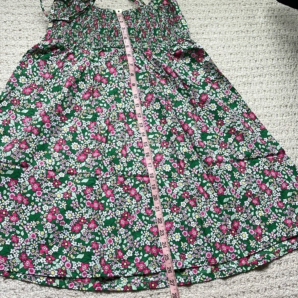 La Vie en Rose Aqua NWT Sleeveless Floral Babydoll Dress Size Small NEW - Picture 11 of 12